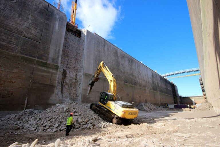 Welland Canal demolition of Locks 1 and 2 1024x683 1